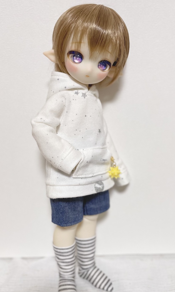 Tinyfox *ブラインドドール * 1/6ドール *お洋服* 萌え袖パーカーセット*星空