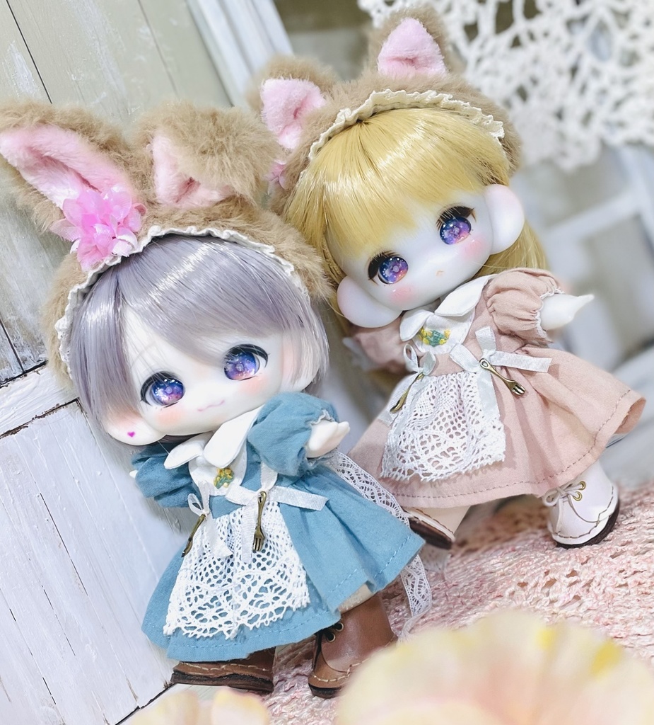 子犬わたあめちゃん ☆ お茶会ワンピース＆ドロワーズセット   