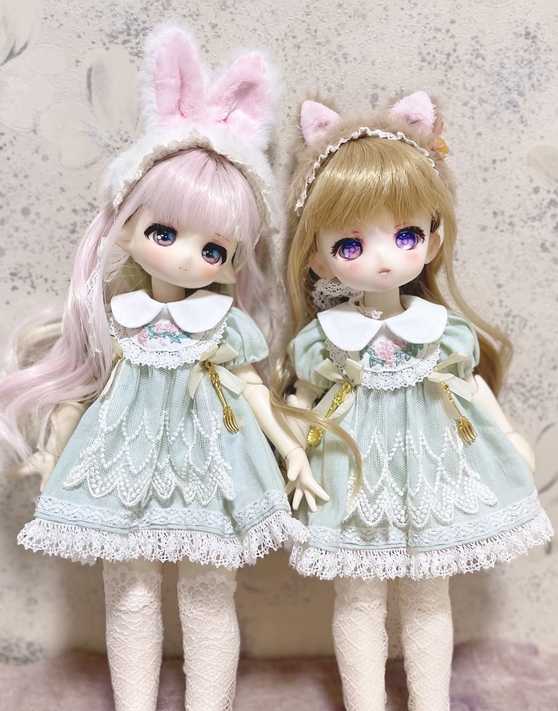 1/6ドール お茶会ワンピース&ドロワーズ 🫧🫖BabyKumako /Tinyfox等
