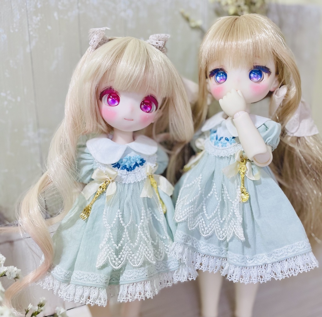 1/6ドール お茶会ワンピース＆ドロワーズ 🫧🫖BabyKumako /Tinyfox等