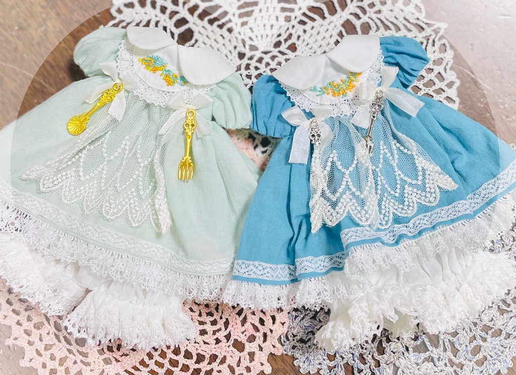 1/6ドール お茶会ワンピース&ドロワーズ 🫧🫖BabyKumako /Tinyfox等