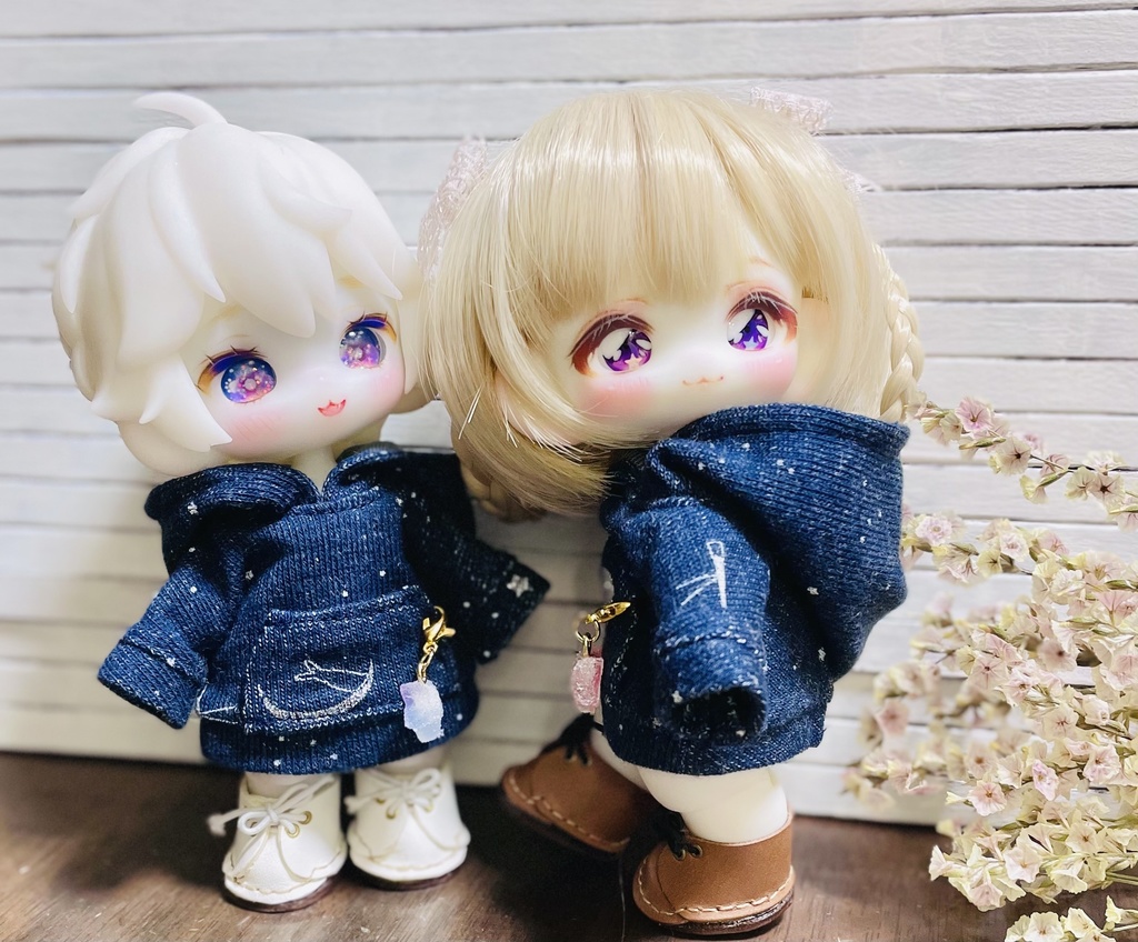 子犬わたあめちゃん ☆ 星空パーカー