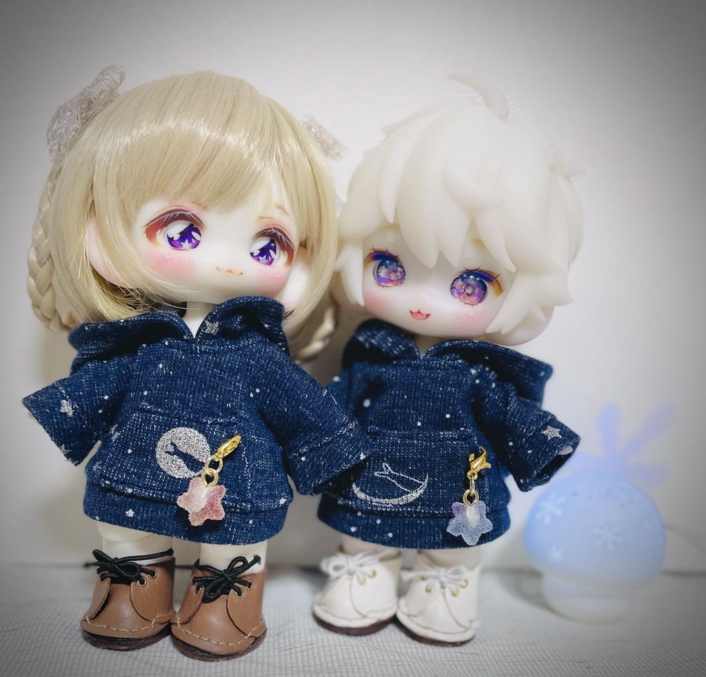 子犬わたあめちゃん ☆ 星空パーカー