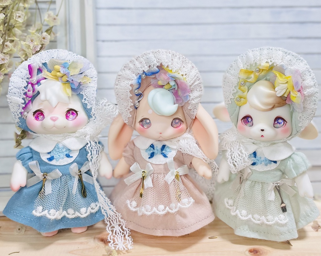 Kumukuku ・ Cocoriangっ子 * お茶会ワンピース&ボンネット セット