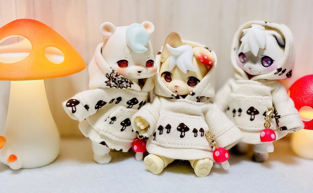 Cocoriang・Kumukuku doll ☆ きのこパーカー🍄