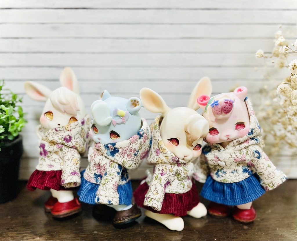 Cocoriang * Kumukuku ☆ お花柄パーカーワンピース