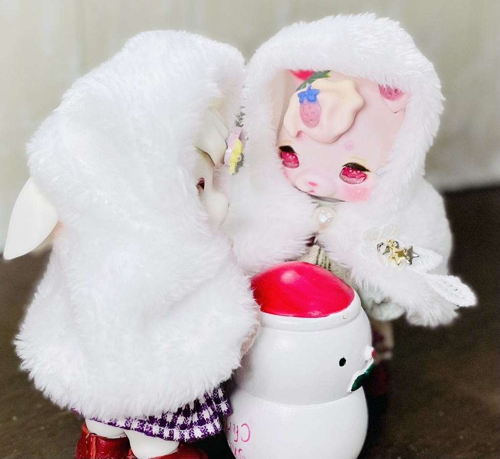 Cocoriang * Kumukuku ☆ ゆきんこフードふわふわケープ ⛄❄