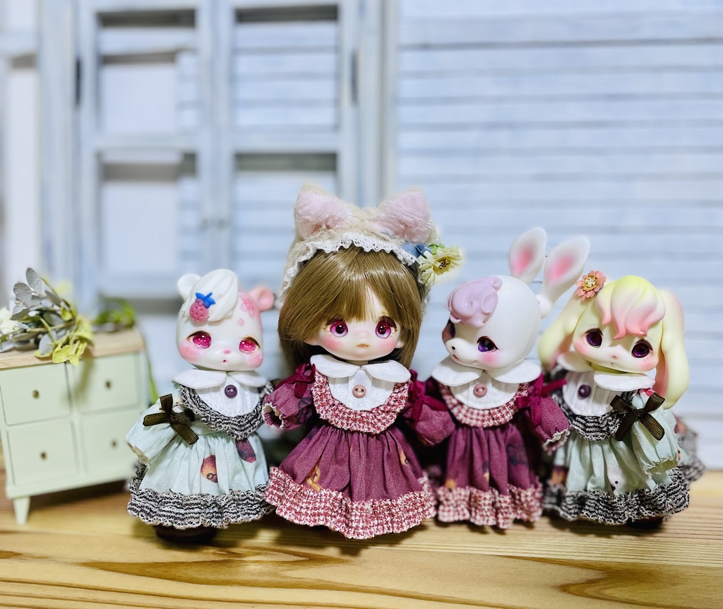 Kumukuku * Cocoriang ☆クッキーくま柄ワンピース