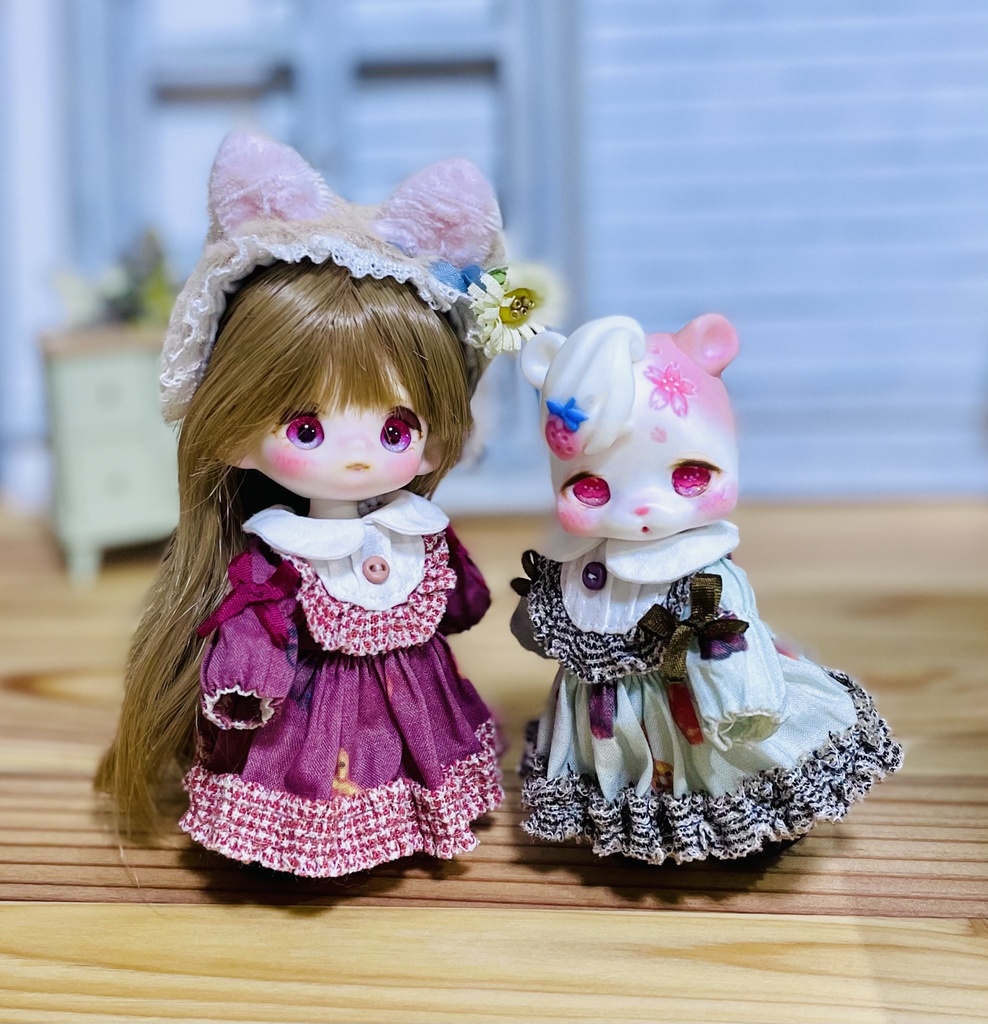 Kumukuku * Cocoriang ☆クッキーくま柄ワンピース