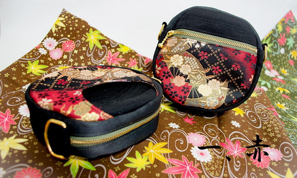 紅月イメージラウンドポーチ(紅敬)