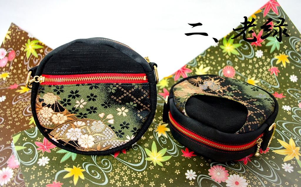 紅月イメージラウンドポーチ(紅敬)