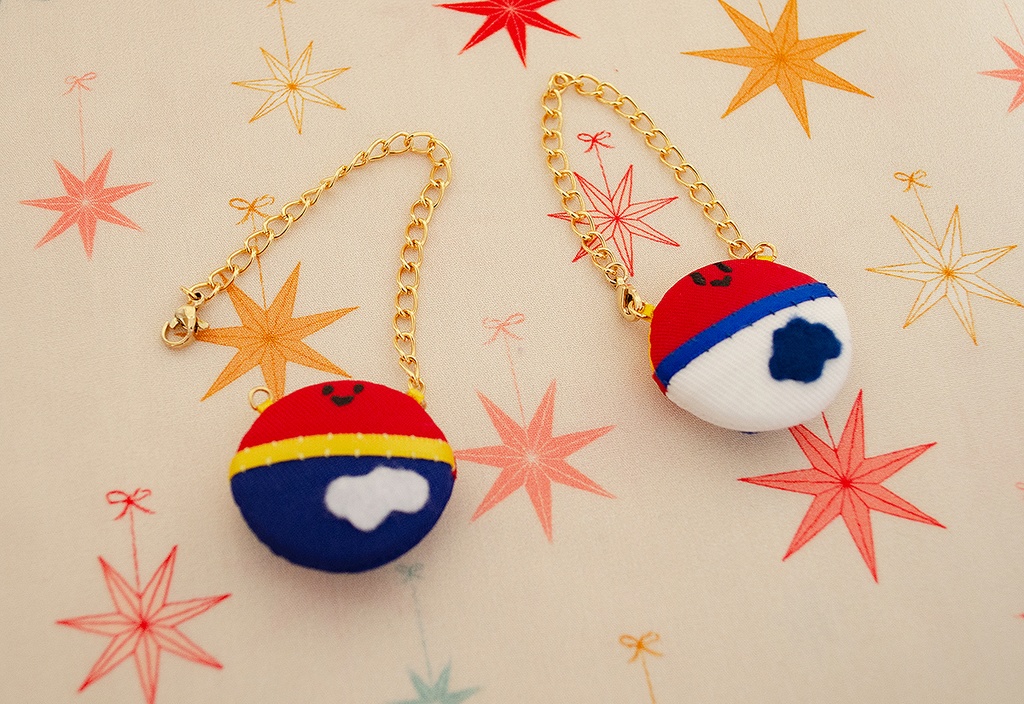 ぬい用ポシェット風チャーム(あんさんぶる体操)