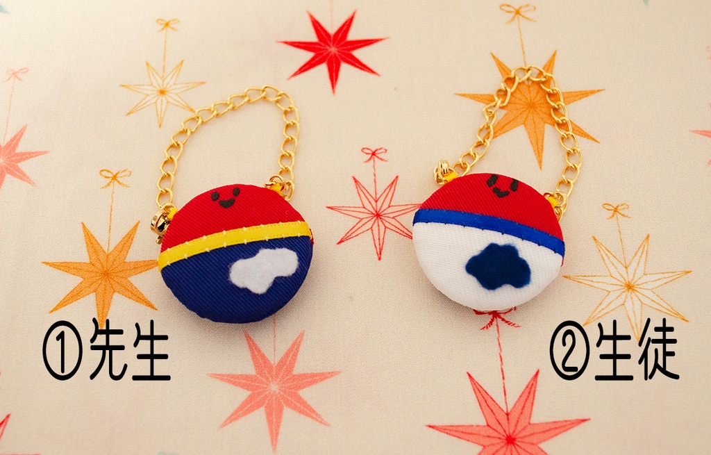 ぬい用ポシェット風チャーム(あんさんぶる体操)