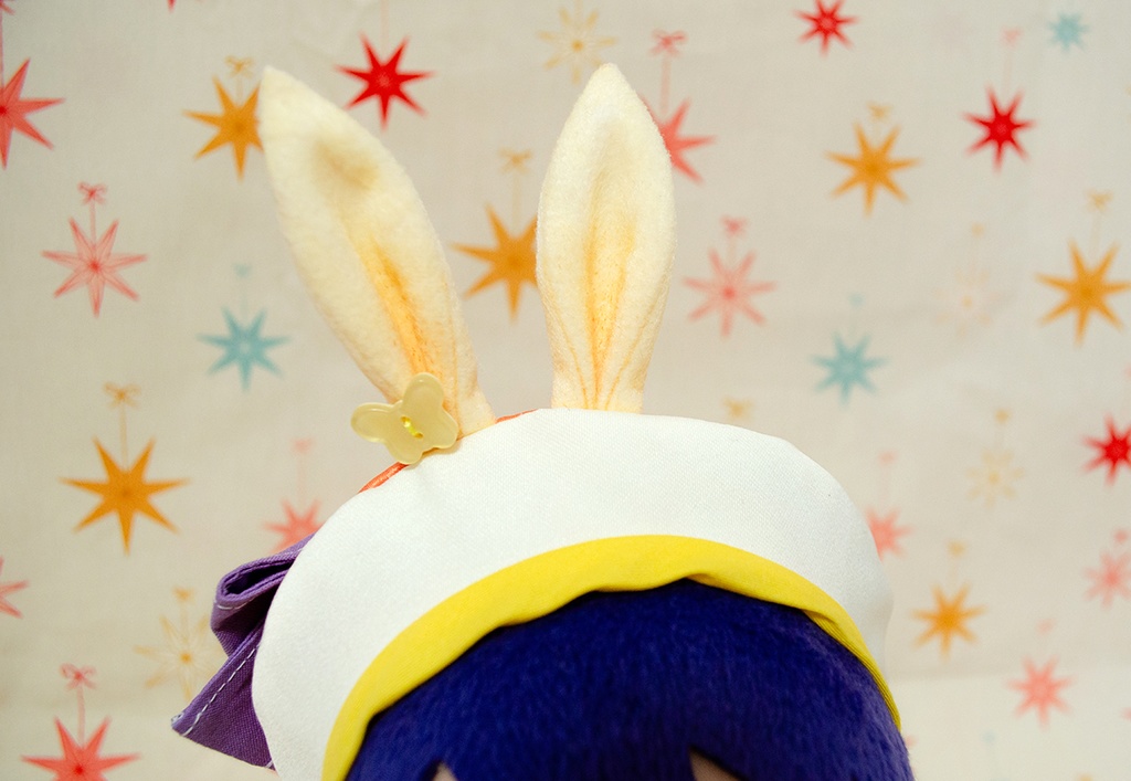 ぬい用ベレー帽(Puffy☆Bunny風)