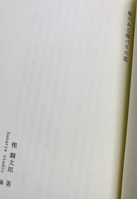 梅のある海べりの庭