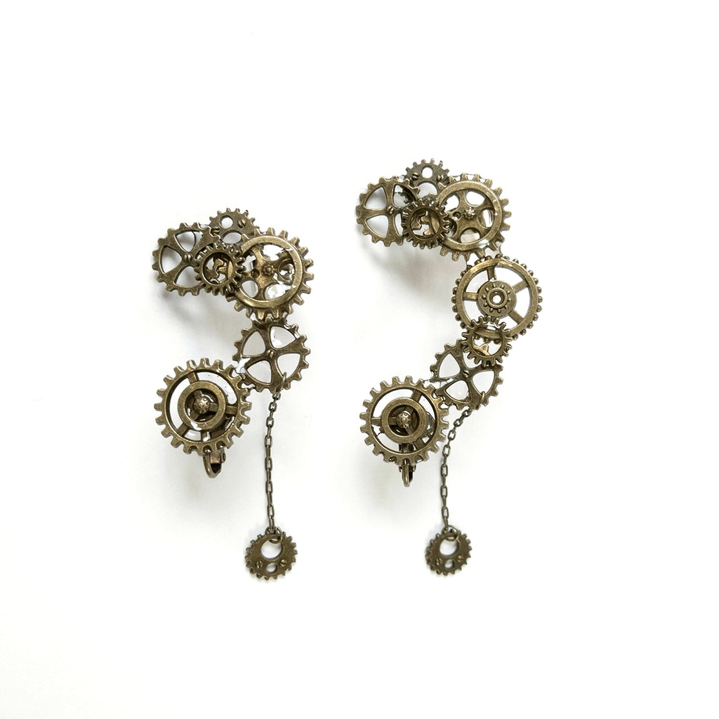 歯車イヤーカフ