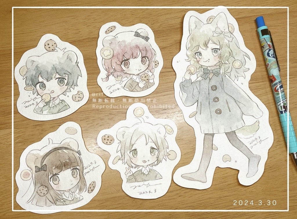 3月のフレーク原画