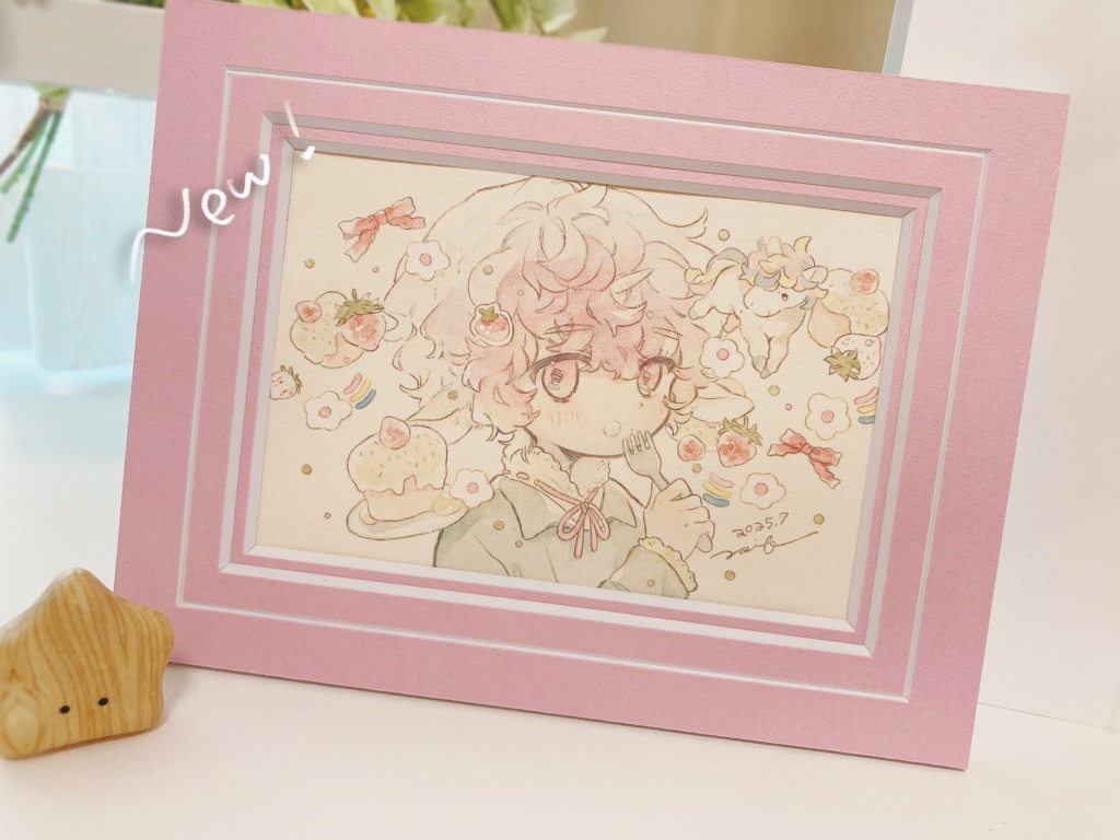 フレーム入り原画〇ユニコーンくん