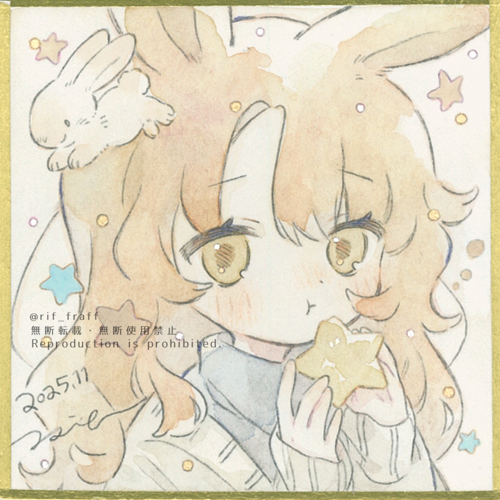 ミニ色紙【おやすみ】⑤~⑧