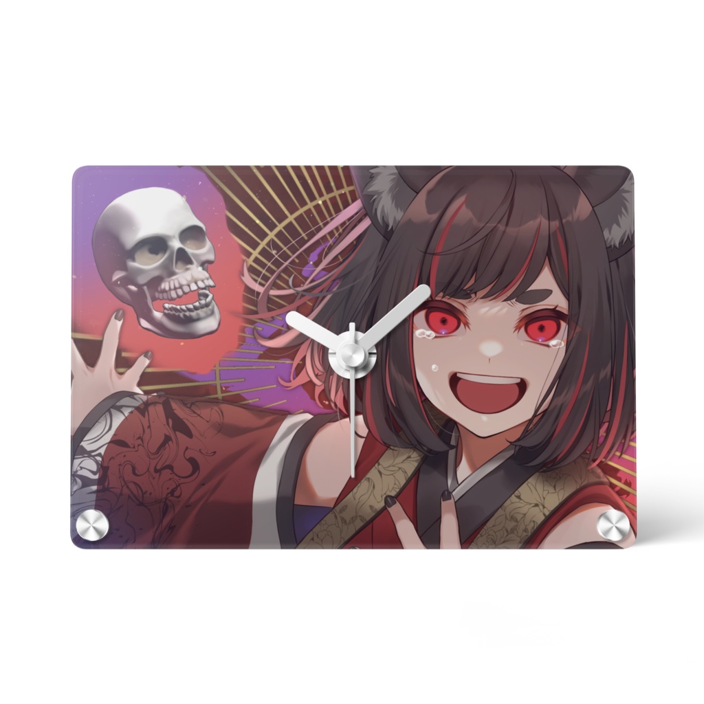 狐神・闇 アクリル時計