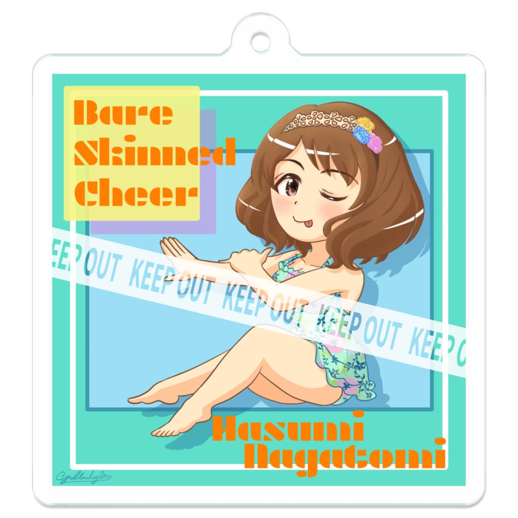 長富蓮実ちゃん[素肌のチアー]2Dリミックスアクリルキーホルダー