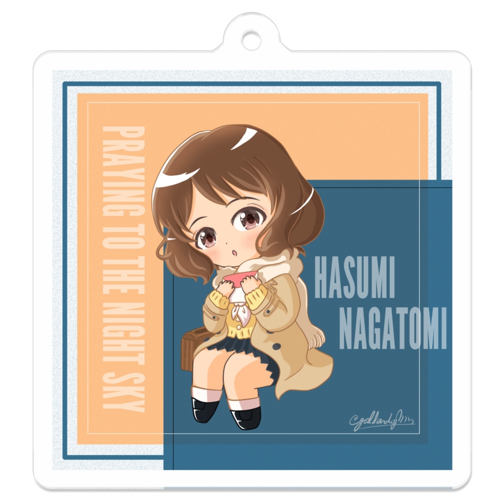 長富蓮実ちゃん[夜空に祈りを]2Dリミックスアクリルキーホルダー