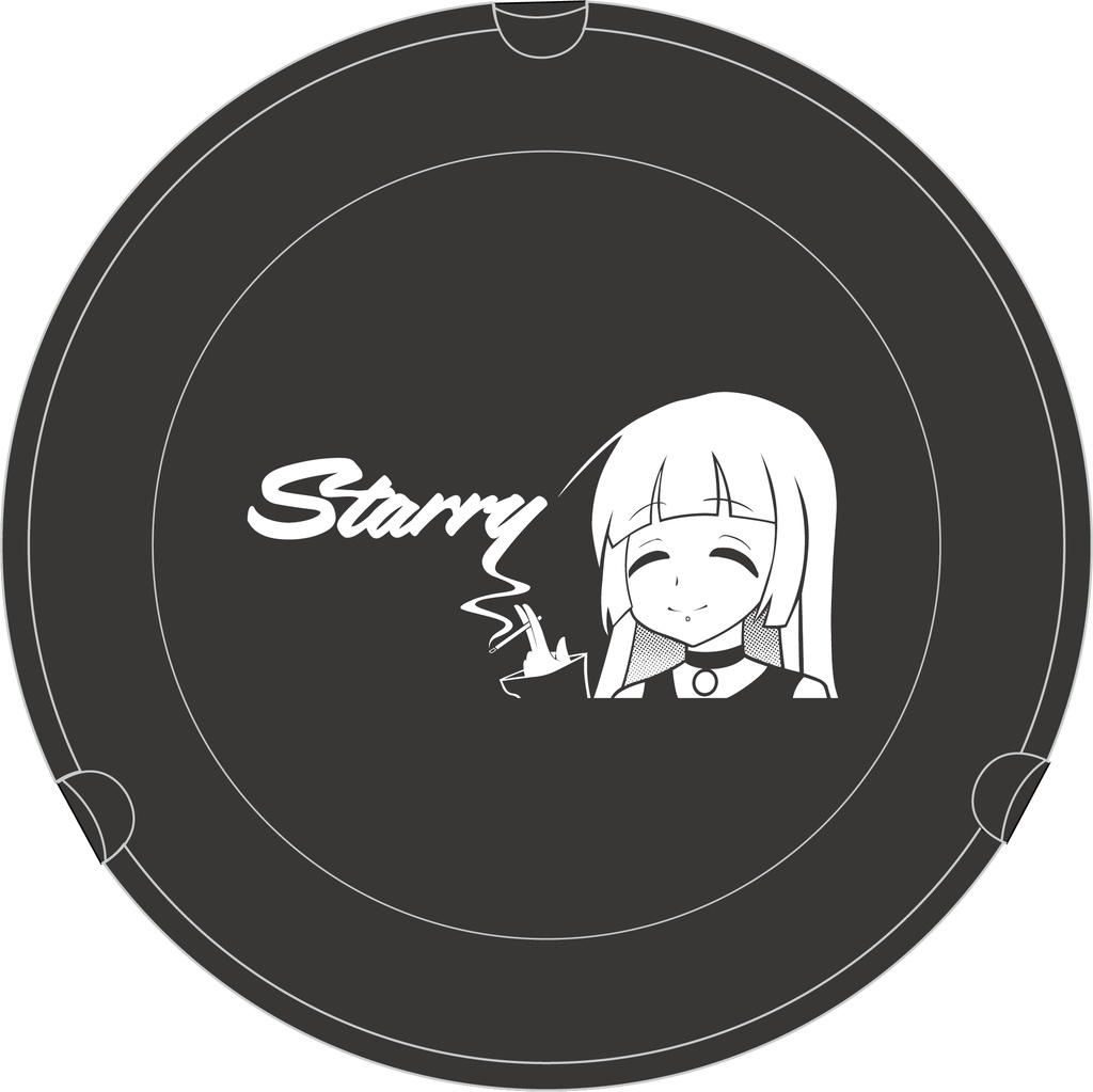 STARRY PAさん灰皿(メラミン樹脂)