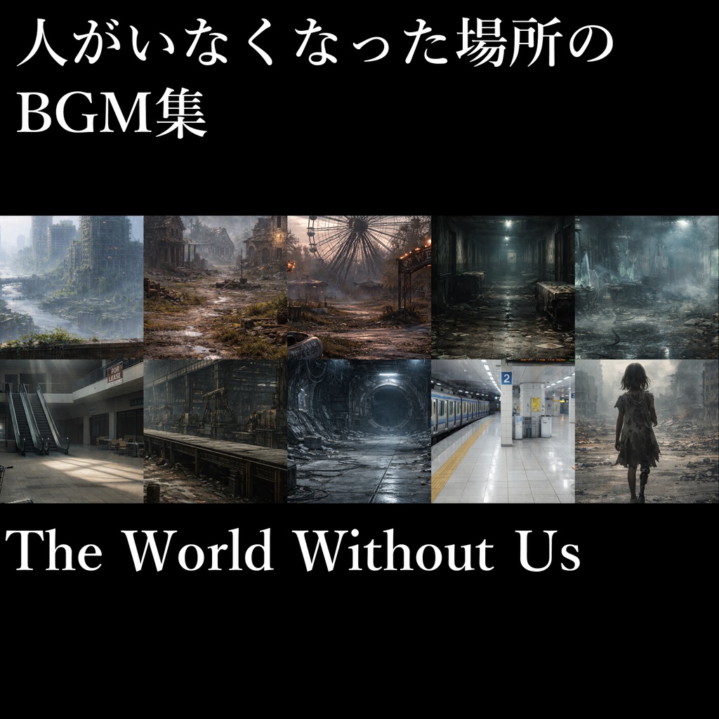 【TRPG用BGM】人がいなくなった場所の探索BGM集(10曲)~The World Without Us~【BGM素材集/初心者応援パック】