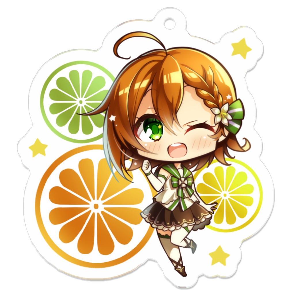 オレンジちゃん　アクリルキーホルダー