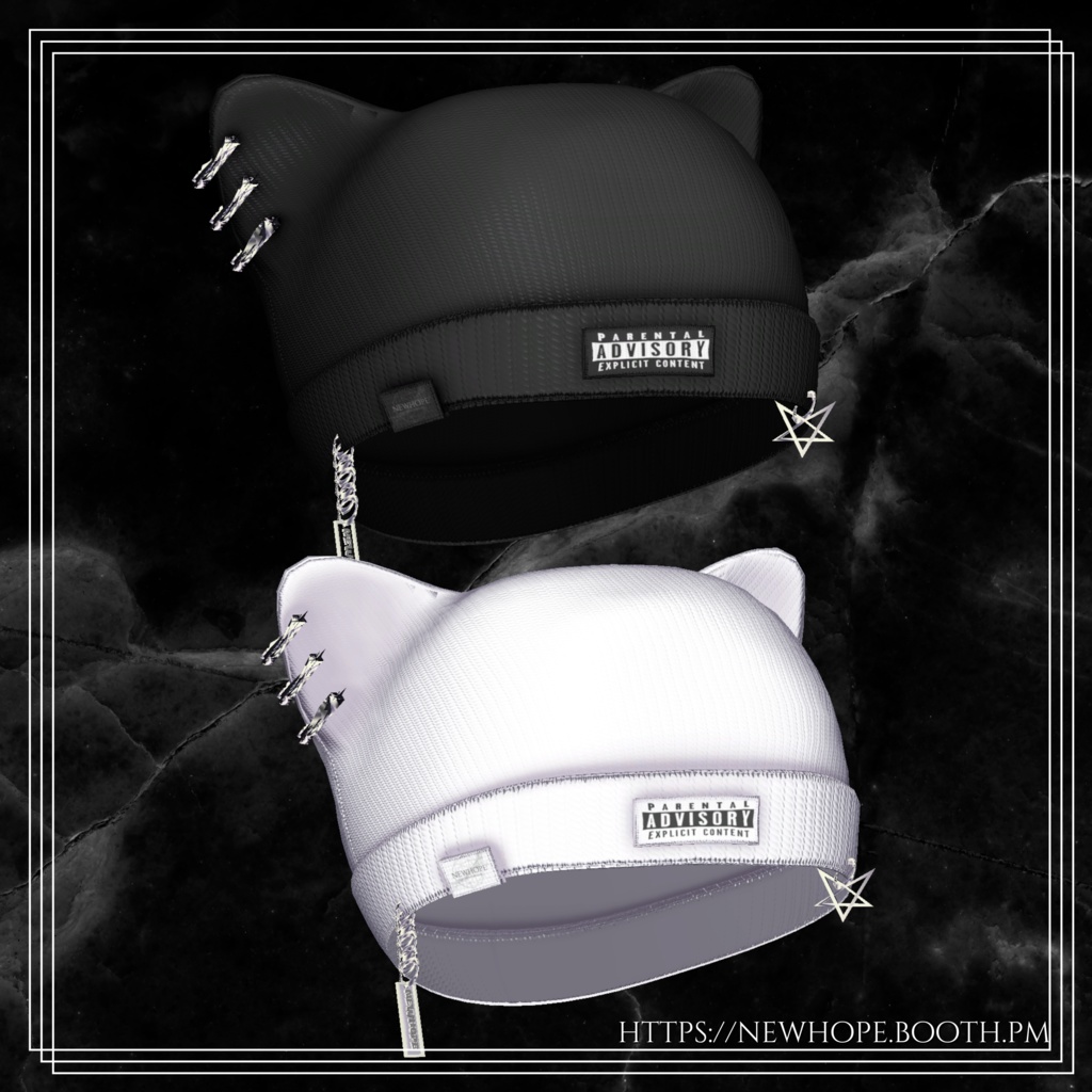 『VRchat』PARENTAL ADVISORY KNIT BEANIE #NEWHOPE