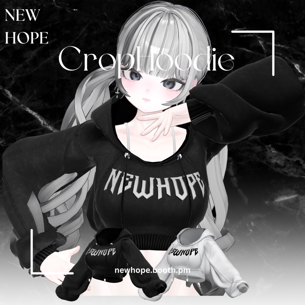 『しお対応』CROP HOODIE FOR SIO #NEWHOPE