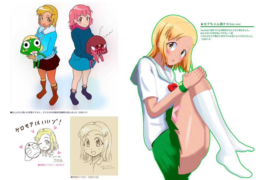 ケロロイラスト総まとめ本 ホシの缶ヅメ Booth