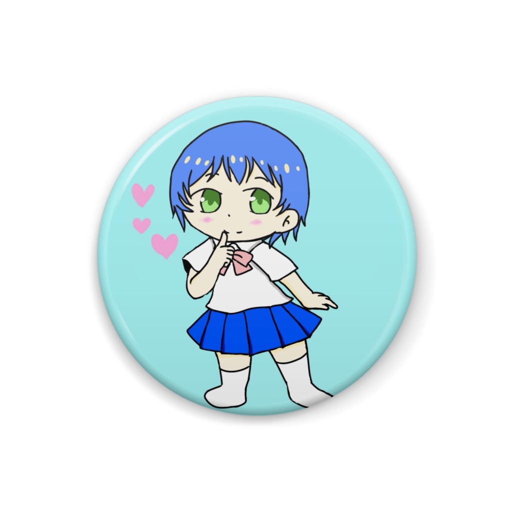 青い髪の女の子