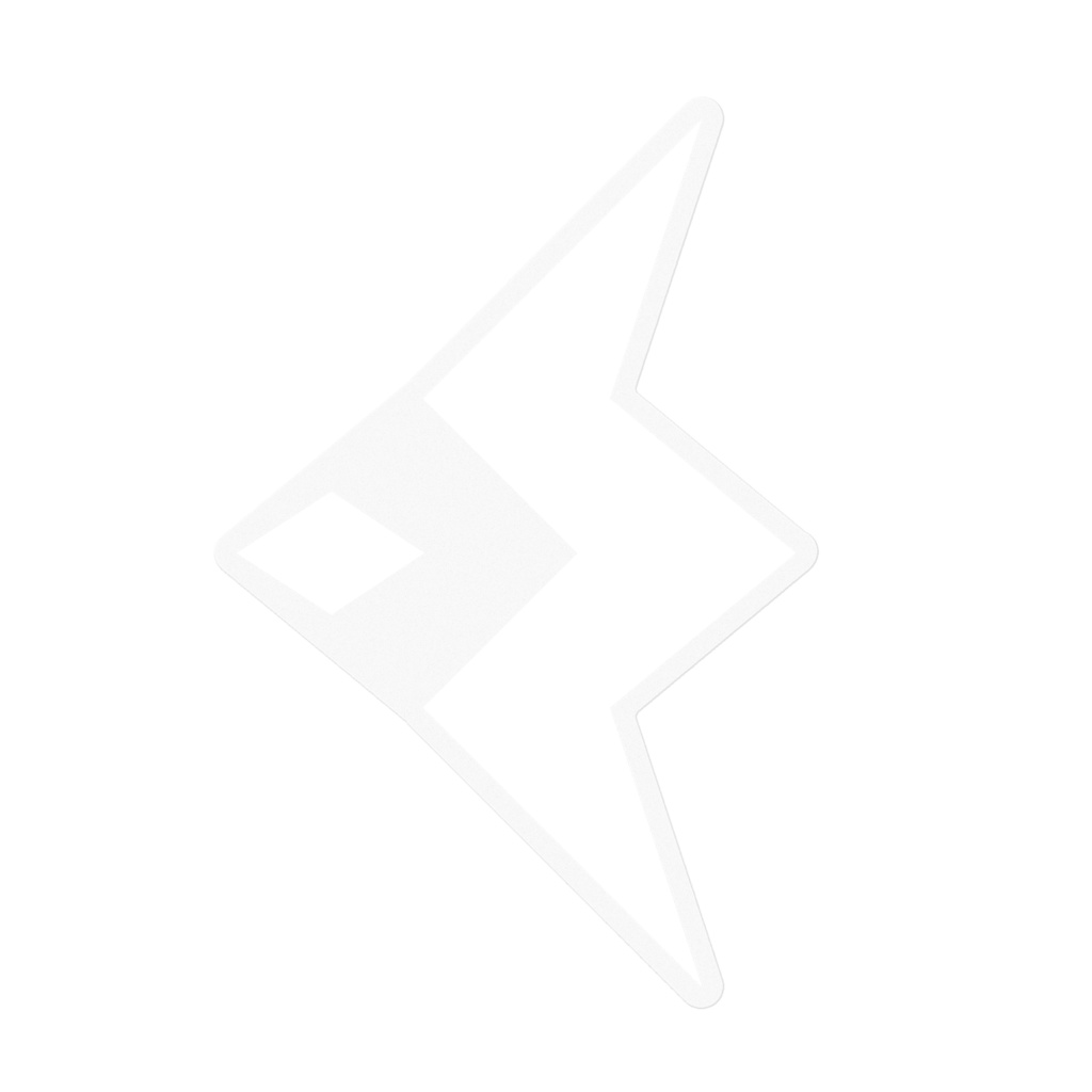 模様クリアステッカー(白)