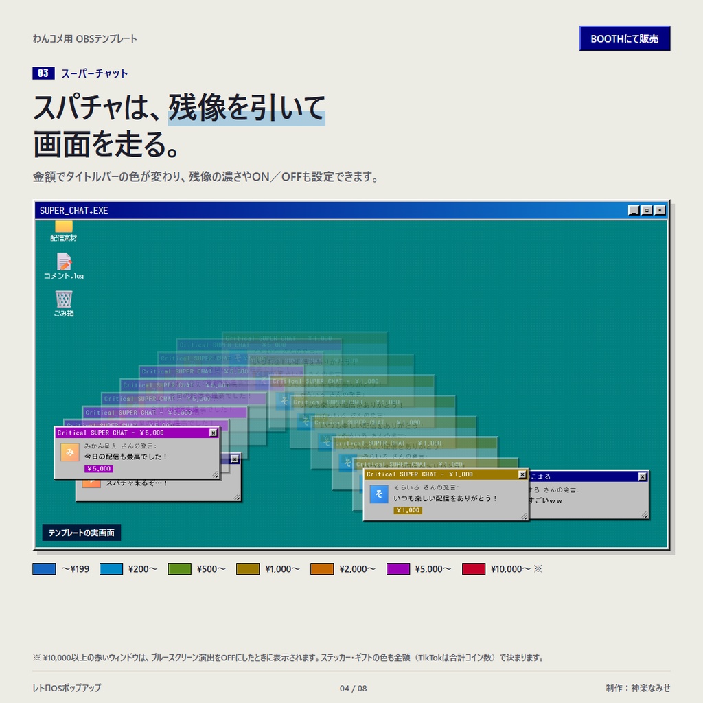 【わんコメ】レトロOSポップアップ【テンプレート】