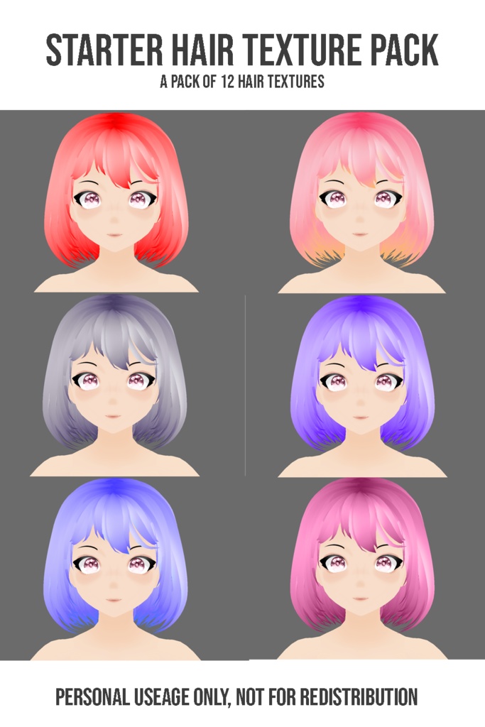 The Starter Hair Texture Pack