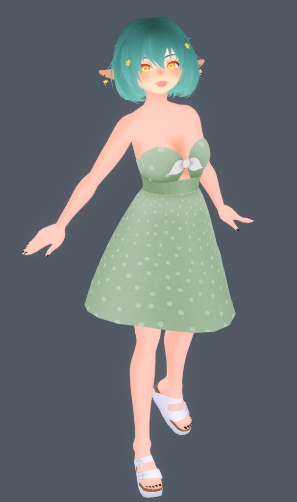 Strapless Front Tie Dress