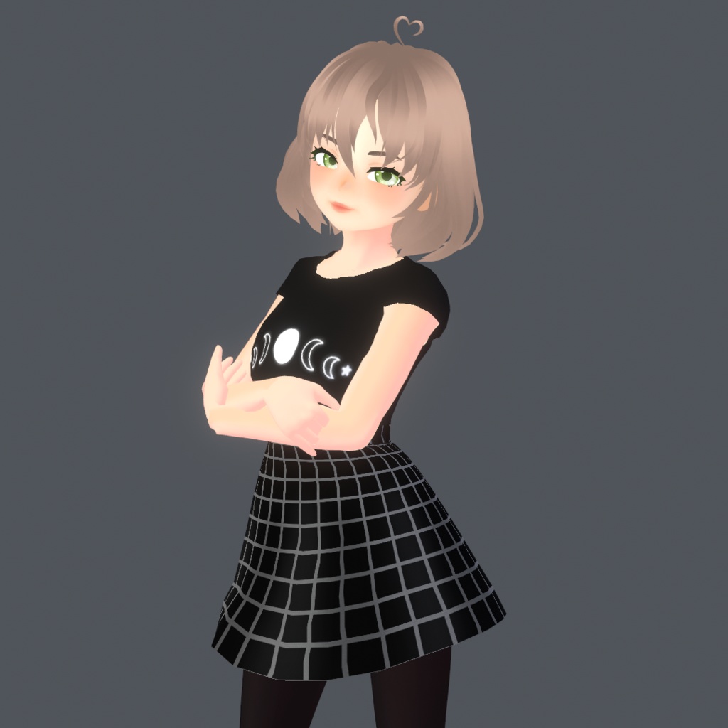 Alternative T-shirt and Skirt Outfit