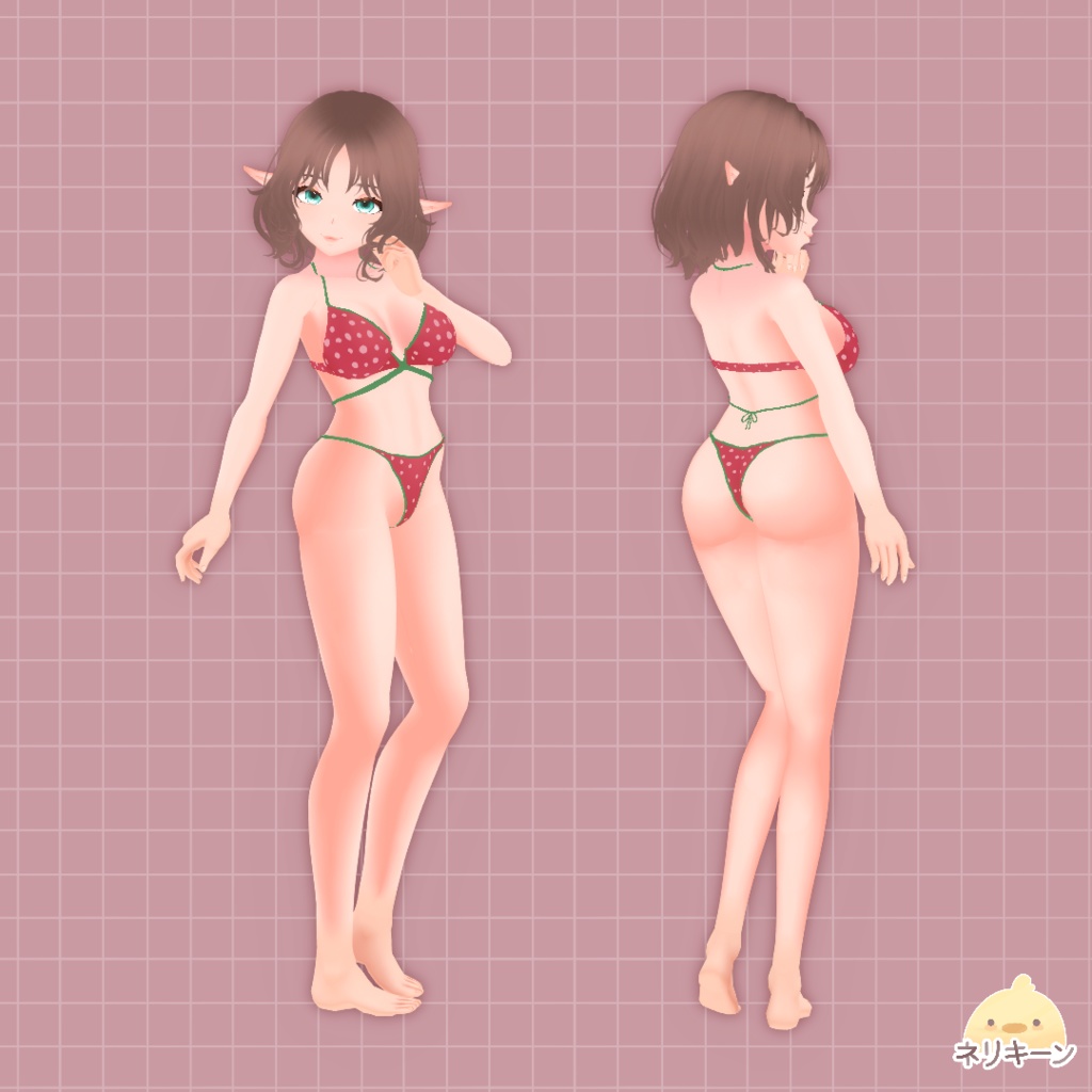 Vroid Strawberry Bikini