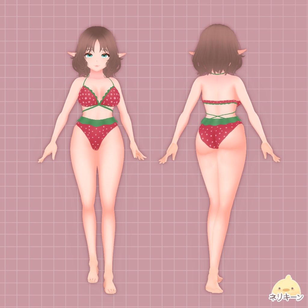 Vroid Strawberry Bikini