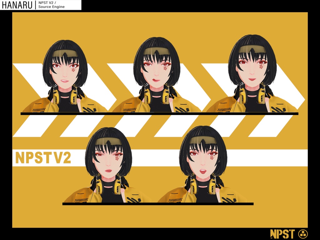 Original 3D model Hanaru(ハナル) V1(Remake)!