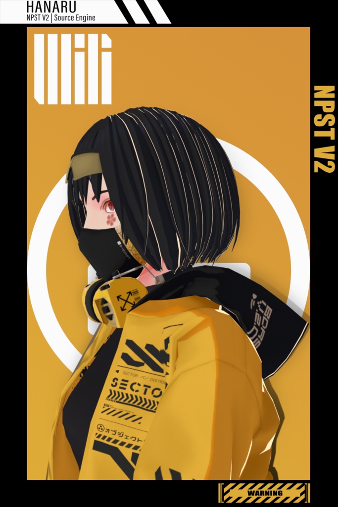 Original 3D model Hanaru(ハナル) V1(Remake)!