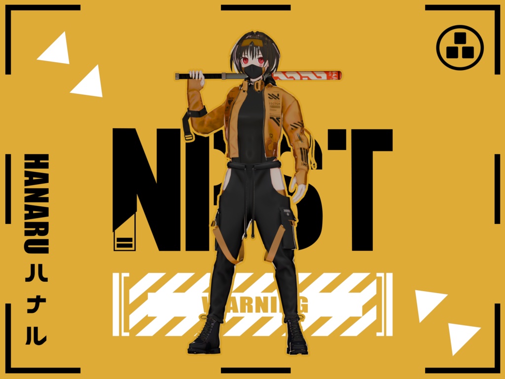 Original 3D model Hanaru(ハナル) V1(Remake)!