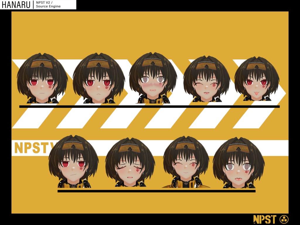 Original 3D model Hanaru(ハナル) V1(Remake)!