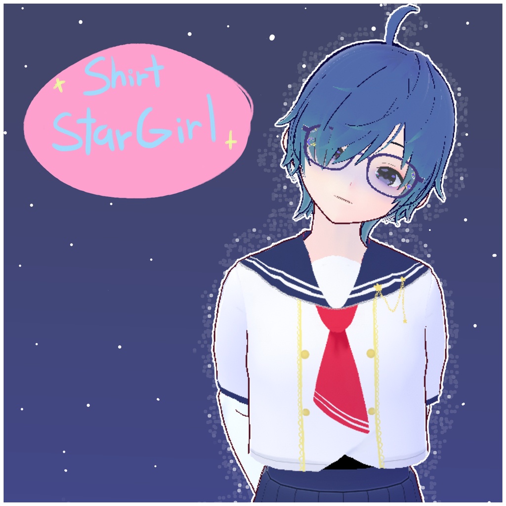 VRoid Shirt star girl