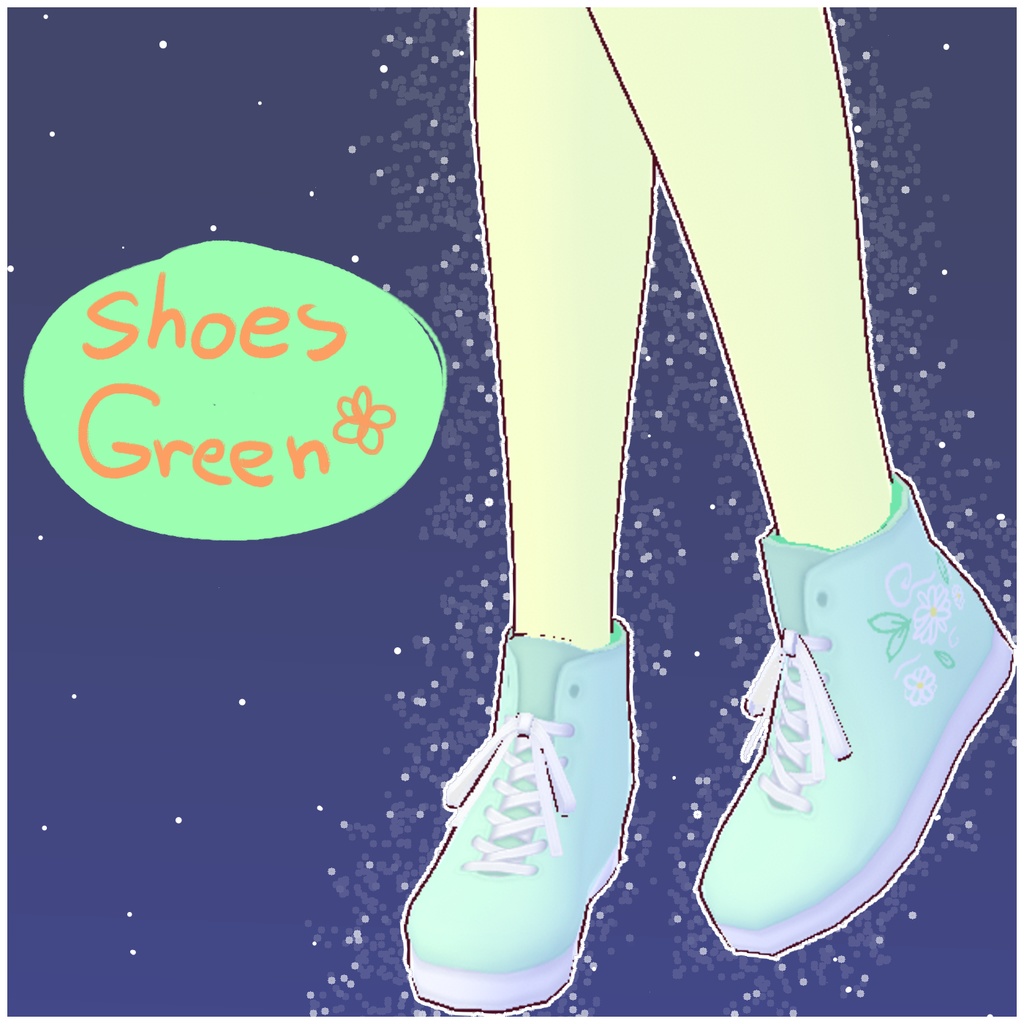 VRoid Shoes green