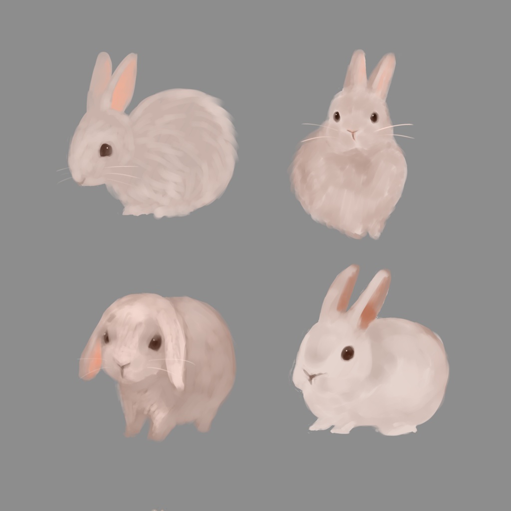 【無料】うさぎ絵