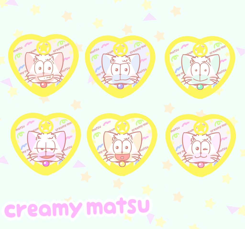 おそ松さん クリィミーハート缶バッジ