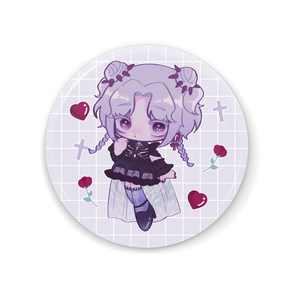 𝓟𝓻𝓮𝓽𝓽𝔂缶バッジ