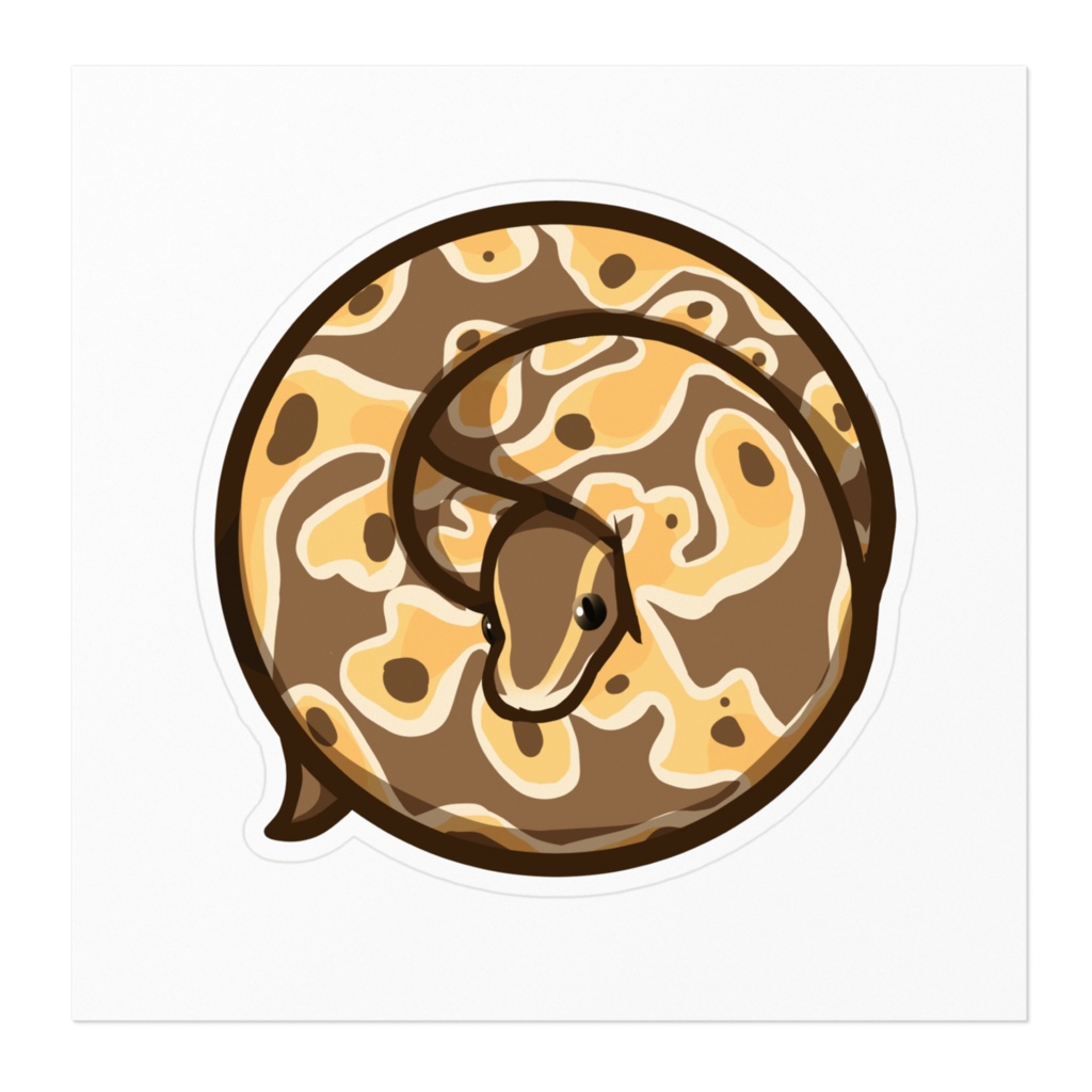 (全4種)まんまるボール🐍ステッカー